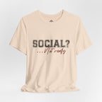 Social? Not really – Introvert Statement T-Shirt 03