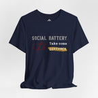 Anti Social T‑Shirt - "Social Battery" Graphic Tee 01