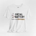 Anti Social T‑Shirt - "Social Battery" Graphic Tee 02