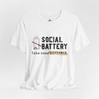 Anti Social T‑Shirt - "Social Battery" Graphic Tee 02