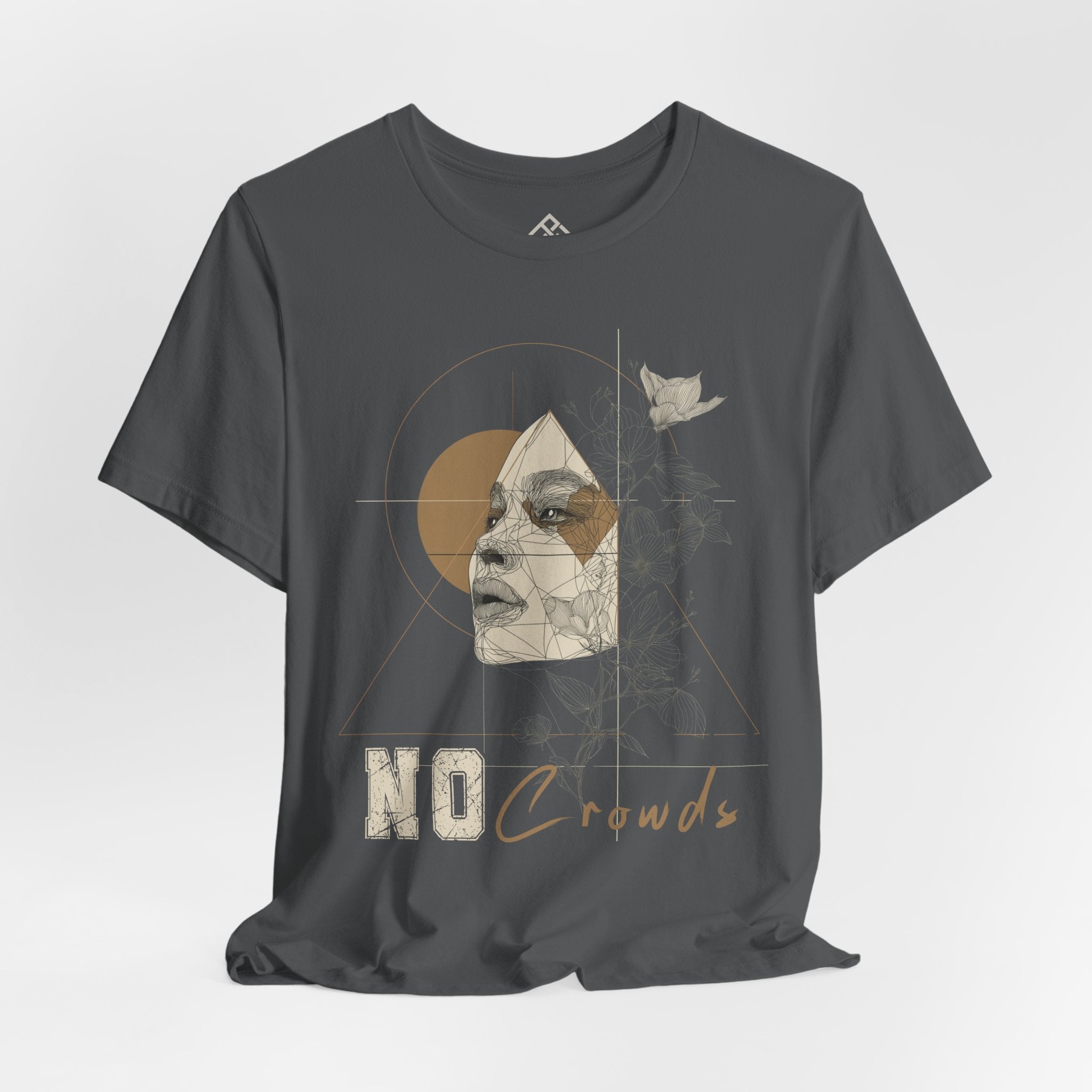 No Crowds Tee #14 — Minimalist Graphic Tee