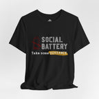 Anti Social T‑Shirt - "Social Battery" Graphic Tee 02