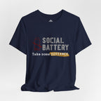 Anti Social T‑Shirt - "Social Battery" Graphic Tee 02