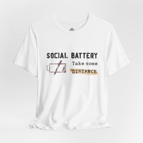 Anti Social T‑Shirt - "Social Battery" Graphic Tee 01