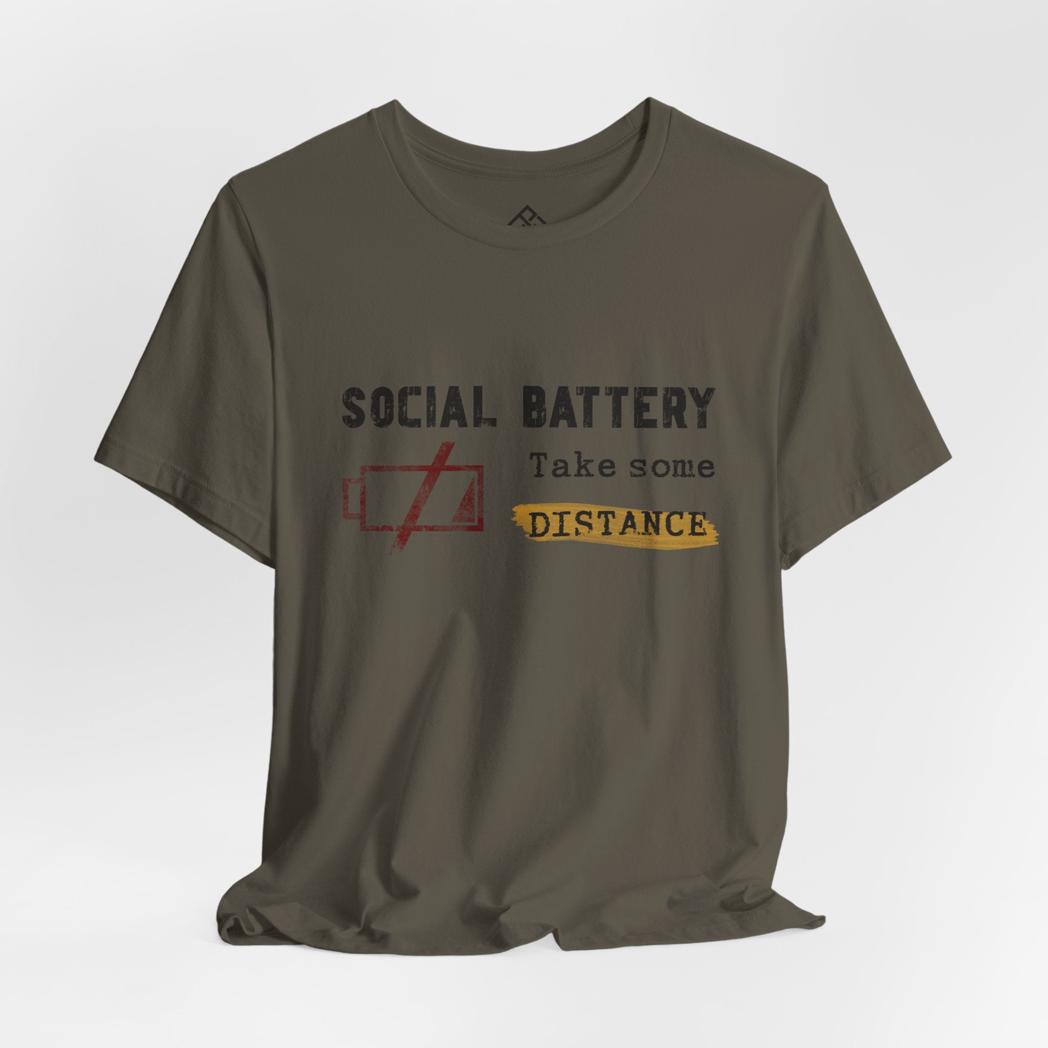 Anti Social T‑Shirt - "Social Battery" Graphic Tee 01
