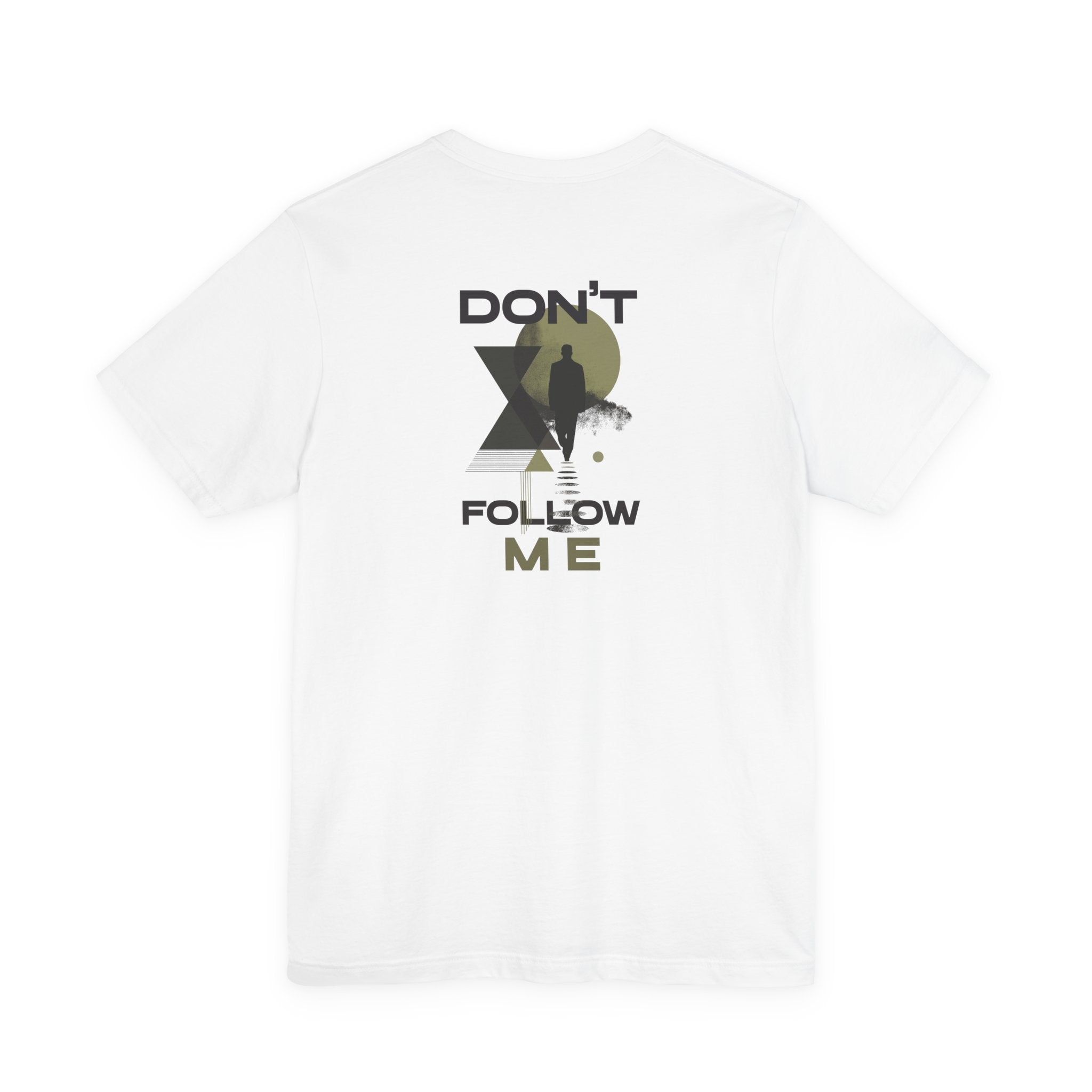Don't Follow Me Tee #01 – Back Side, minimalist introvert graphic tee