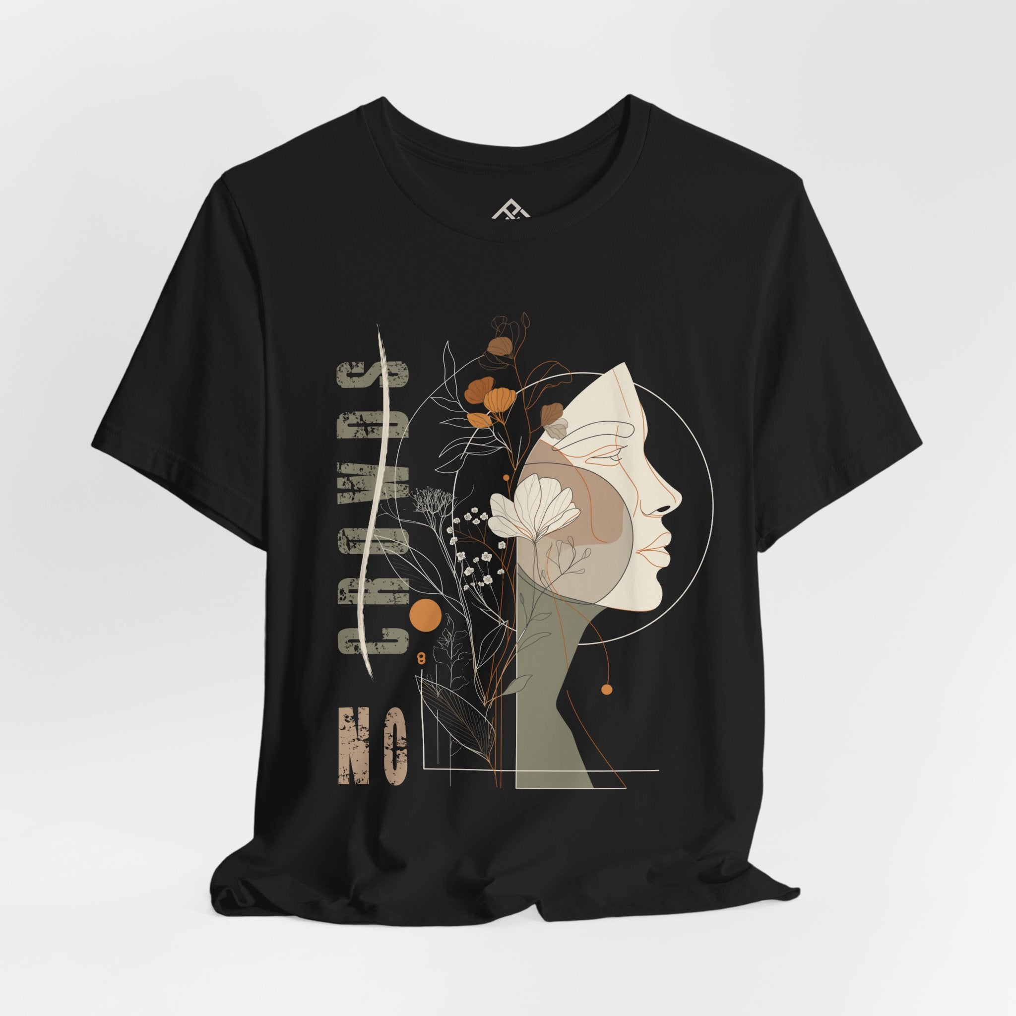 No Crowds Tee #13 — Minimalist Profile Art Shirt