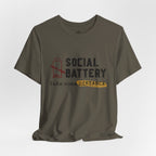 Anti Social T‑Shirt - "Social Battery" Graphic Tee 02