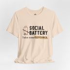 Anti Social T‑Shirt - "Social Battery" Graphic Tee 02